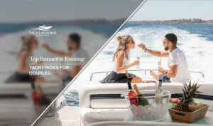 romantic evening yacht ride Dubai | sunset yacht cruise for couples Blog Banner By Yacht in Dubai