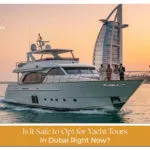 Luxury yacht tour in Dubai marina waters