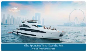 Relaxing near the sea to reduce stress