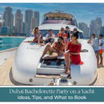 Dubai Bachelorette Party on a Yacht luxury party setup