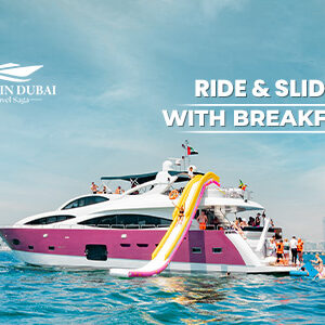 Ride and Slide with Breakfast | Yacht Ride and Slide with Breakfast BT banner by yacht in Dubai